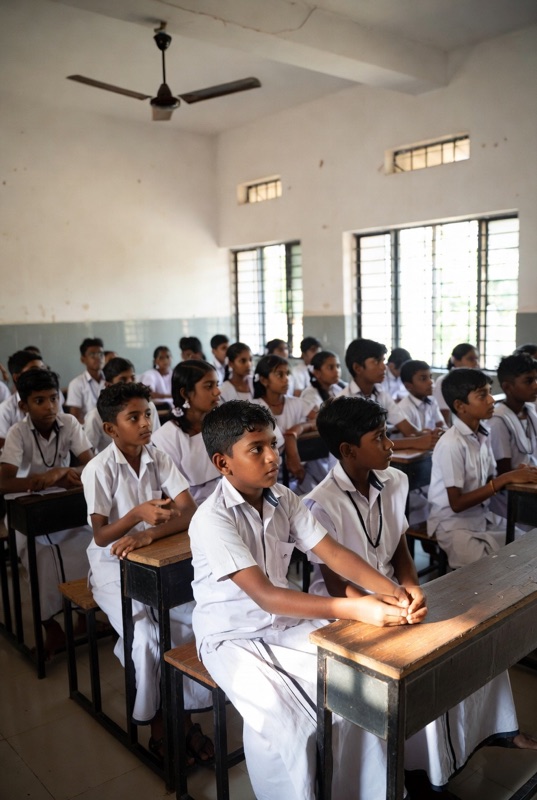 Students in class